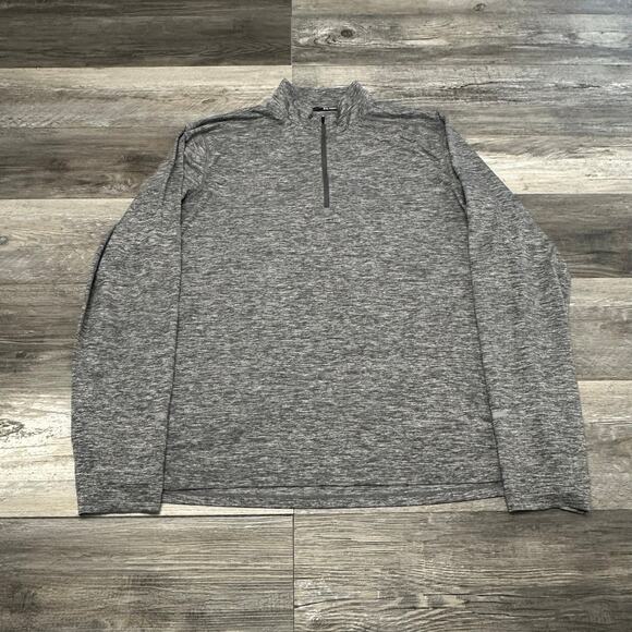 Nike Element Dri Fit Gray Mens XL 1/2 Zip Swoosh Thumbholes Sporty Running Top - Picture 2 of 10